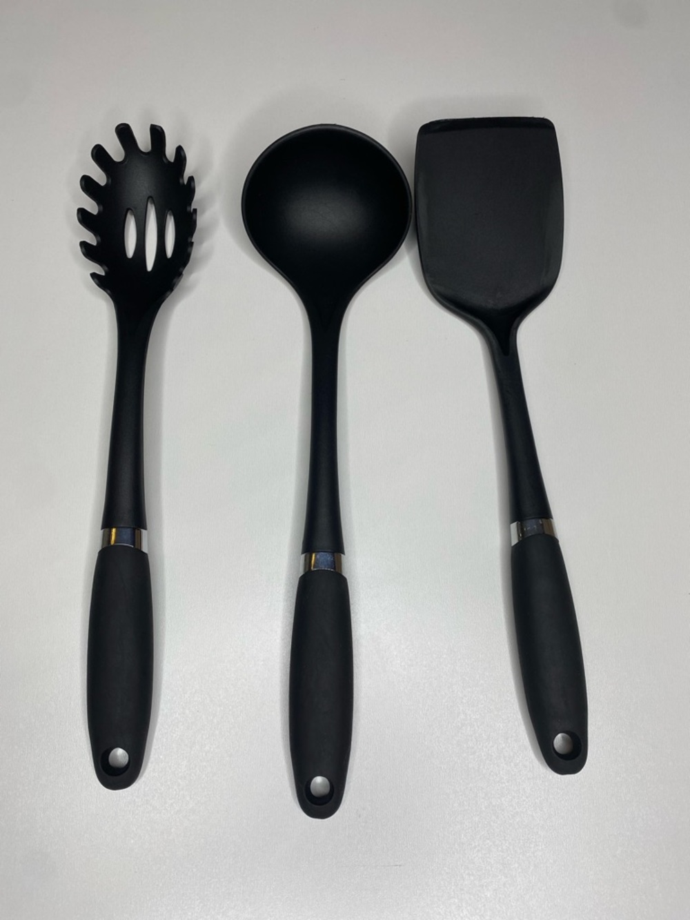 3-Piece Nylon Kitchen Utensil Set - Spoon, Spaghetti Server part of 7 pc. Set